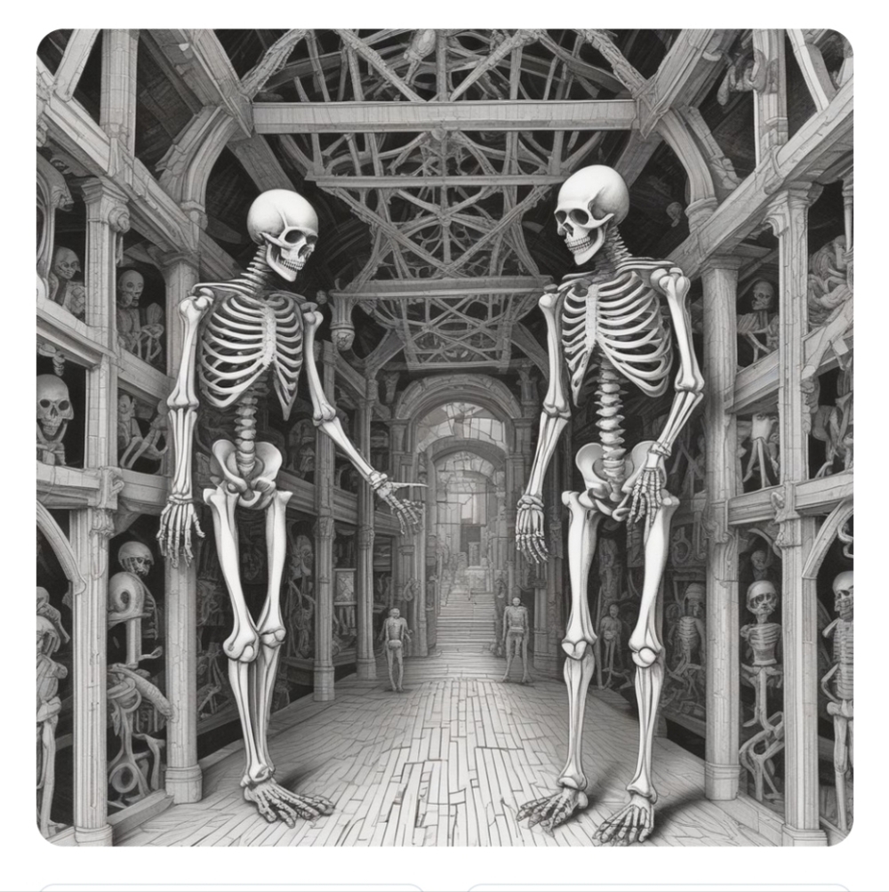 Skeleton Art Print